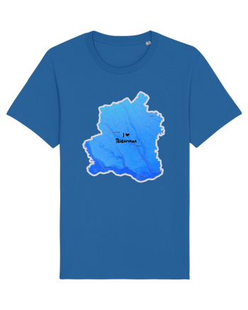 Teleorman County Map Royal Blue