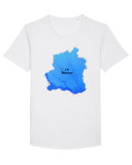 Teleorman County Map Tricou mânecă scurtă guler larg Bărbat Skater