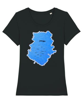 Ilfov County Map Black