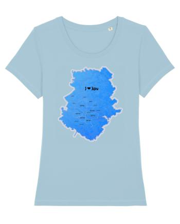 Ilfov County Map Sky Blue