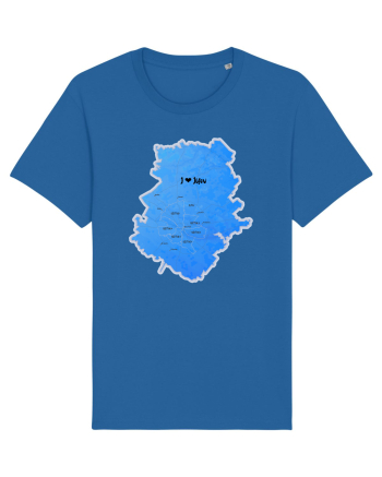 Ilfov County Map Royal Blue