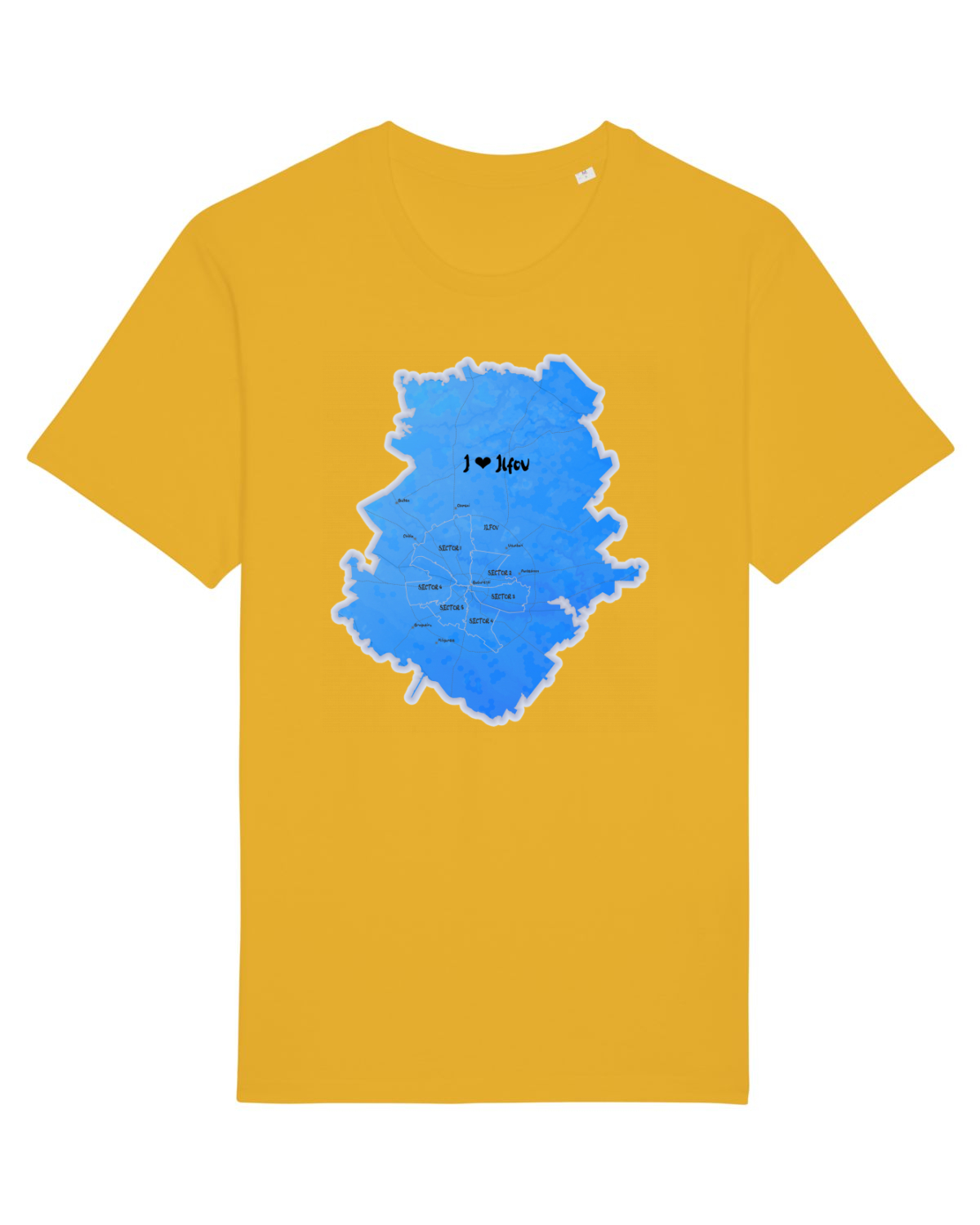 Tricou mânecă scurtă Unisex Rocker Spectra Yellow