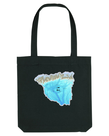 Gorj County Map Black