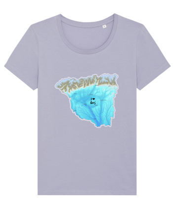 Gorj County Map Lavender