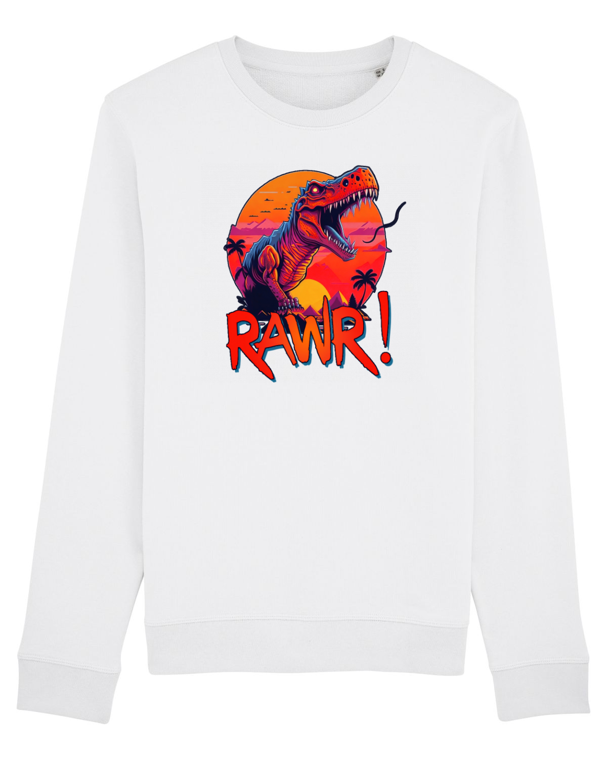 Bluză mânecă lungă Unisex Rise White