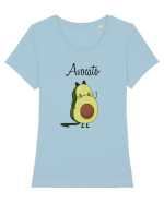 Avocato Tricou mânecă scurtă guler larg fitted Damă Expresser