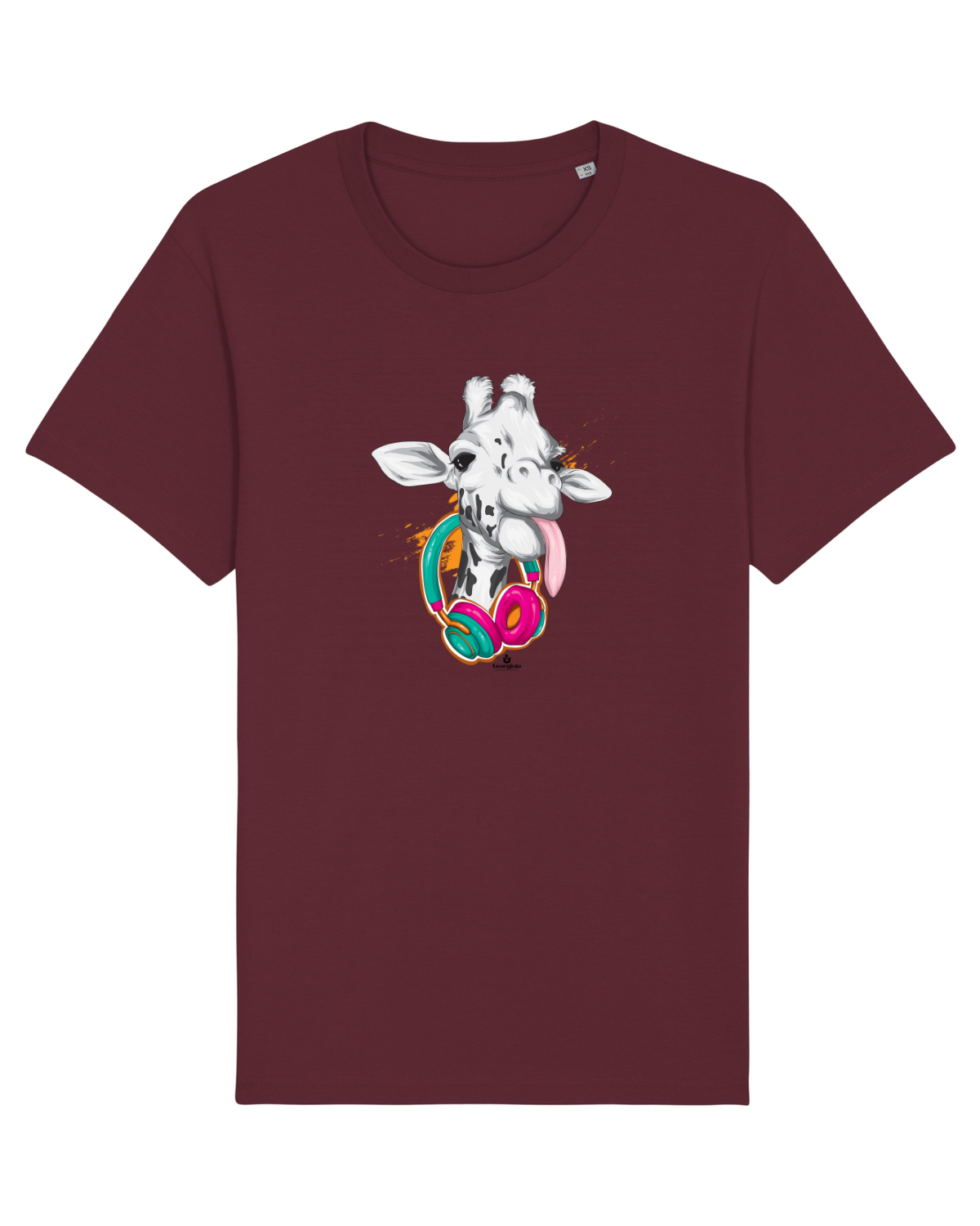 Tricou mânecă scurtă Unisex Rocker Burgundy