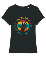 Pa Tricou mânecă scurtă guler larg fitted Damă Expresser