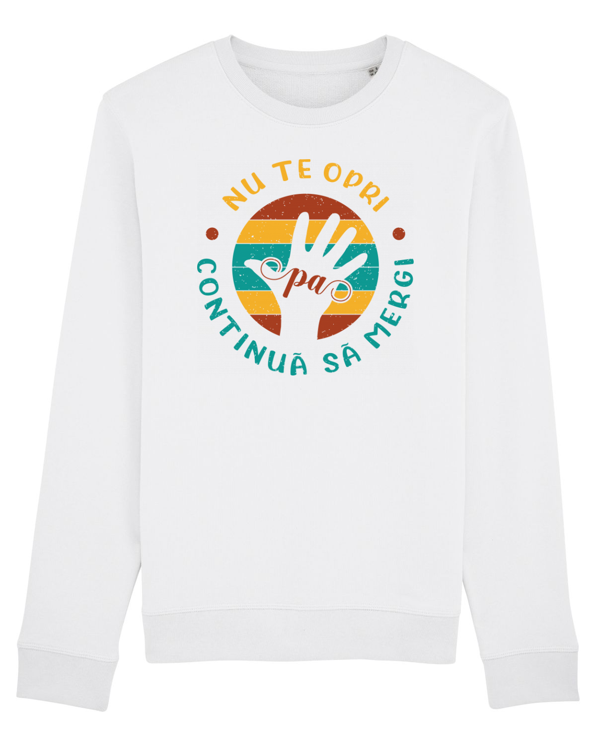 Bluză mânecă lungă Unisex Rise White