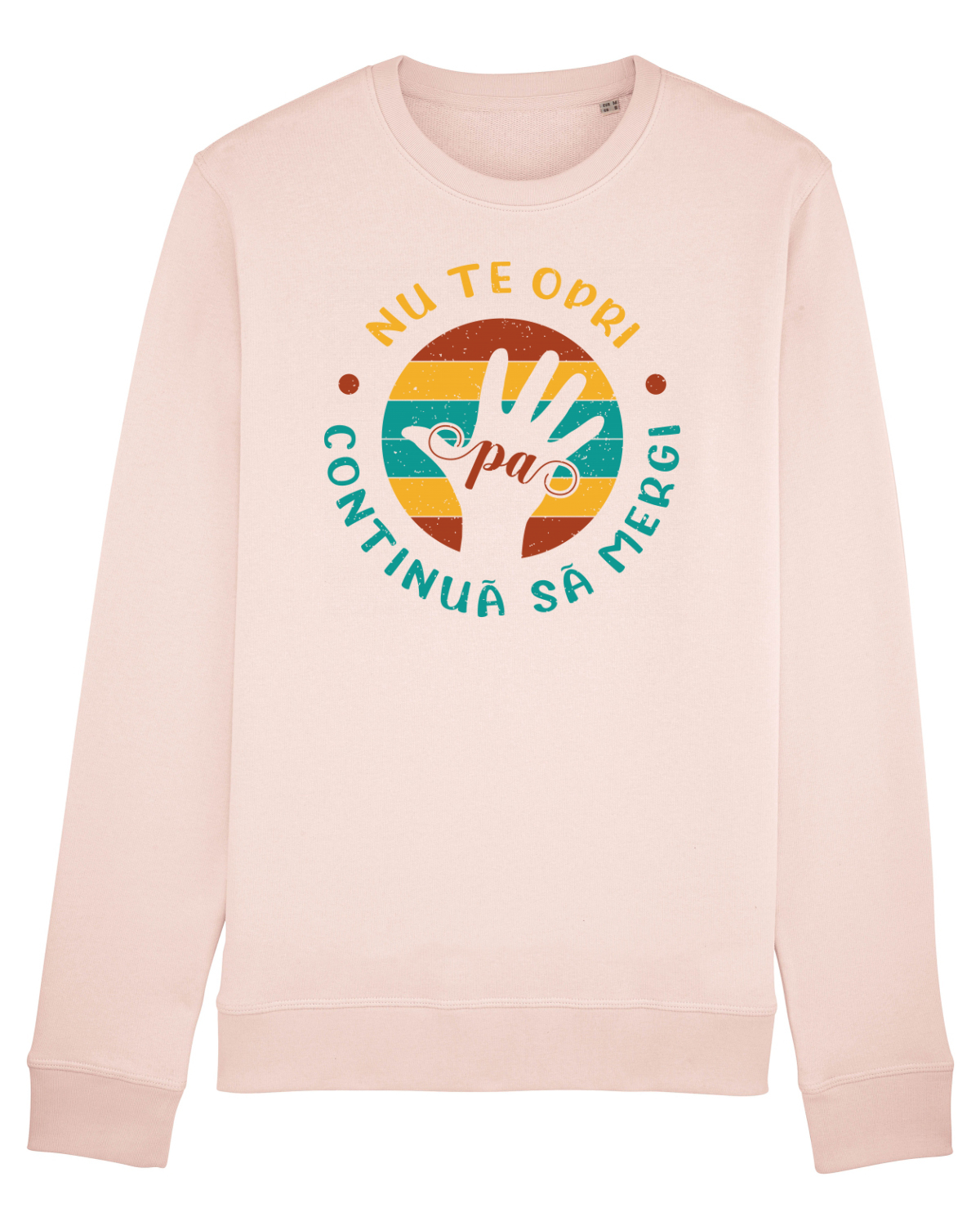Bluză mânecă lungă Unisex Rise Candy Pink