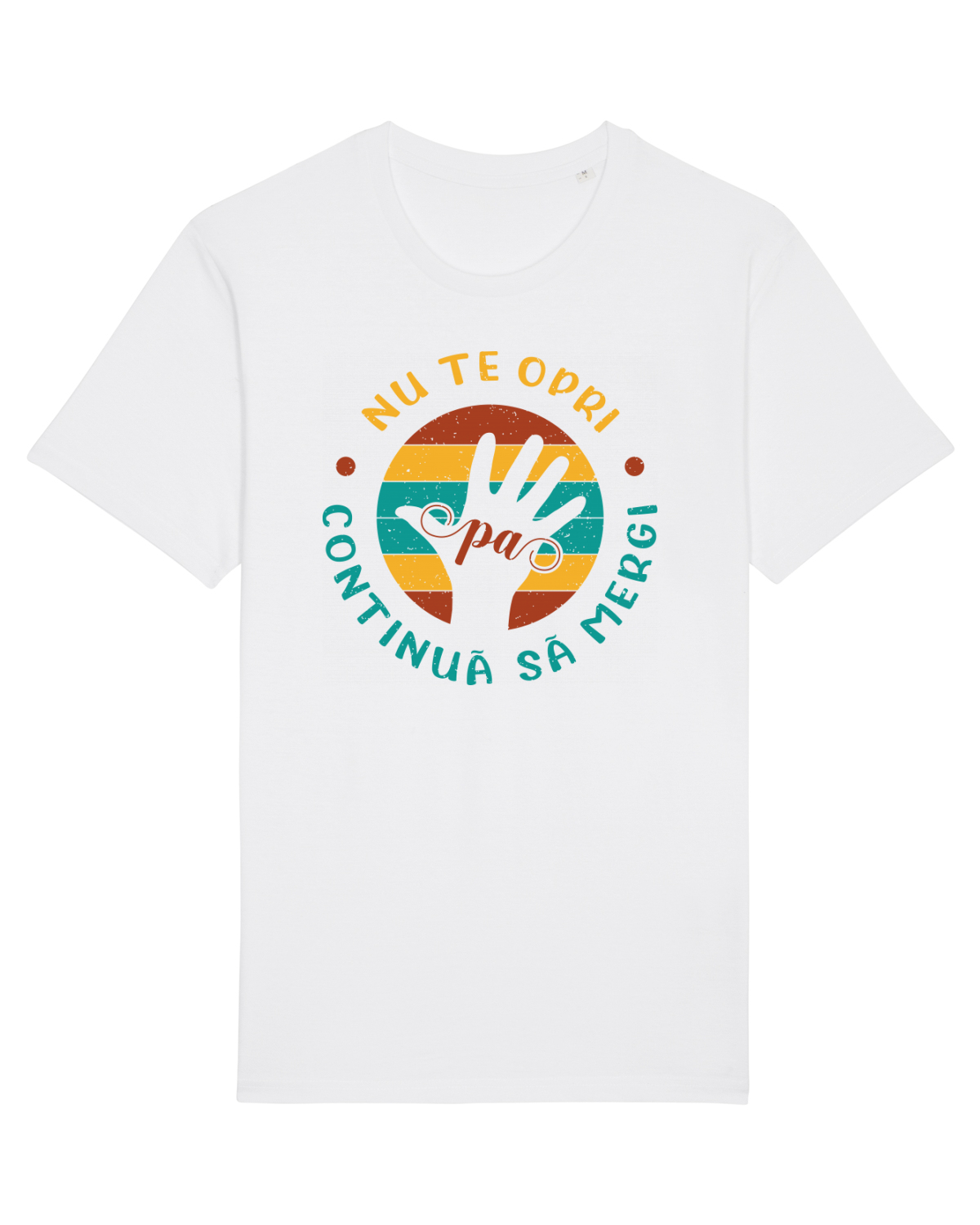 Tricou mânecă scurtă Unisex Rocker White