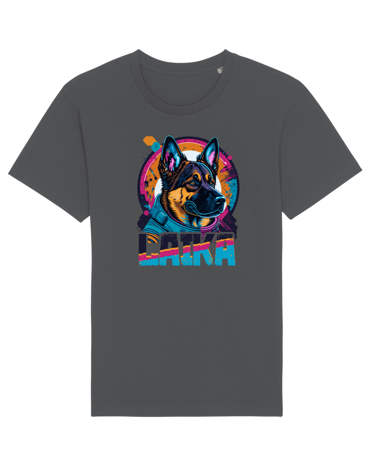 Tricou mânecă scurtă Unisex Rocker Anthracite