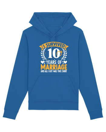 I Survived 10 Years Of Marriage And All I Got Was This Shirt ring Royal Blue