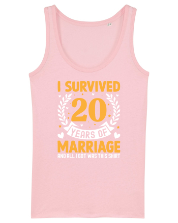 I Survived 20 Years Of Marriage And All I Got Was This Shirt Cotton Pink