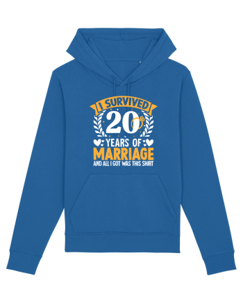 I Survived 20 Years Of Marriage And All I Got Was This Shirt ring Royal Blue