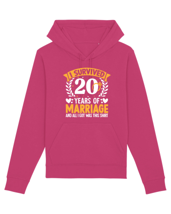 I Survived 20 Years Of Marriage And All I Got Was This Shirt ring Raspberry