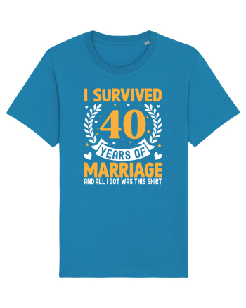 I Survived 40 Years Of Marriage And All I Got Was This Shirt Azur