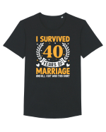 I Survived 40 Years Of Marriage And All I Got Was This Shirt Tricou mânecă scurtă guler larg Bărbat Skater