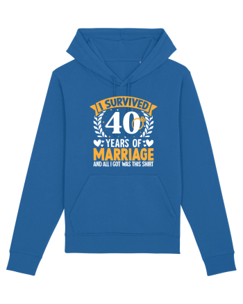 I Survived 40 Years Of Marriage And All I Got Was This Shirt ring Royal Blue