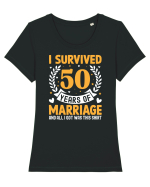 I Survived 50 Years Of Marriage And All I Got Was This Shirt Tricou mânecă scurtă guler larg fitted Damă Expresser