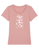 High la munte | Design unisex | Vara 2023 | Tricouri Tricou mânecă scurtă guler larg fitted Damă Expresser