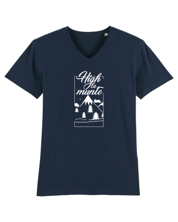 High la munte | Design unisex | Vara 2023 | Tricouri French Navy