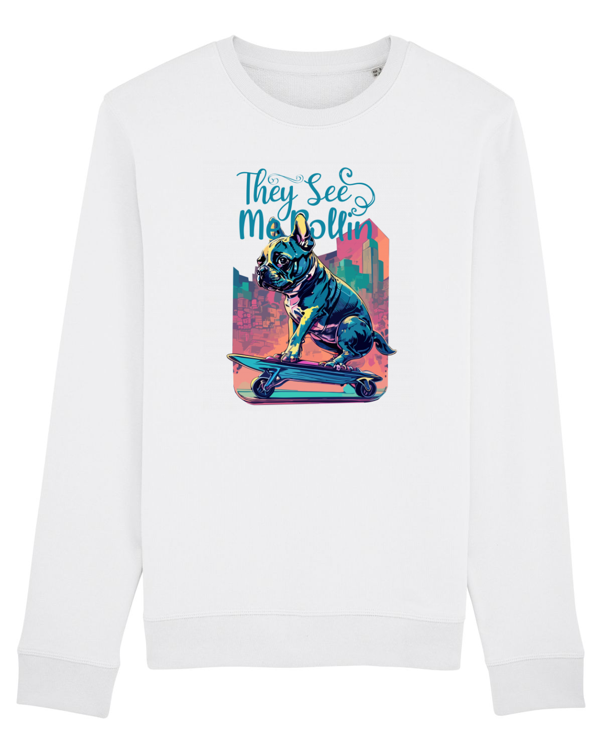 Bluză mânecă lungă Unisex Rise White