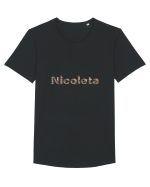 Nume cu pisicuțe Tricou mânecă scurtă guler larg Bărbat Skater