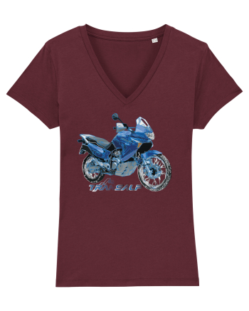 Adventure motorcycles are fun Transalp Burgundy