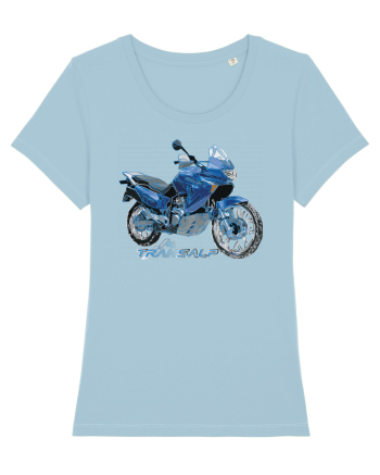 Adventure motorcycles are fun Transalp Sky Blue