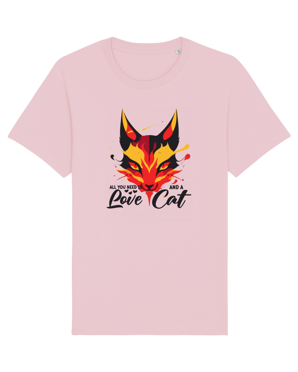 Tricou mânecă scurtă Unisex Rocker Cotton Pink