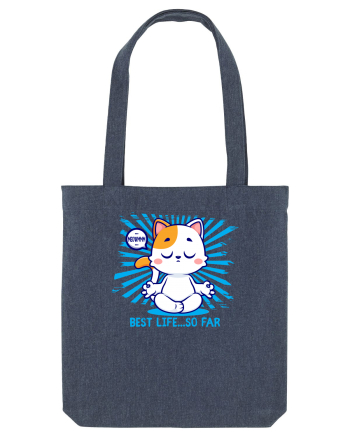 BEST LIFE ...so far (MEOWMMM - YOGA CAT) Midnight Blue