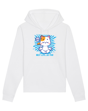 BEST LIFE ...so far (MEOWMMM - YOGA CAT) White