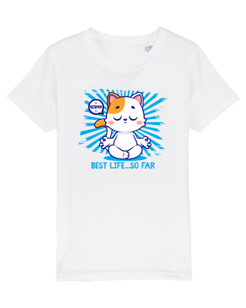 BEST LIFE ...so far (MEOWMMM - YOGA CAT) White
