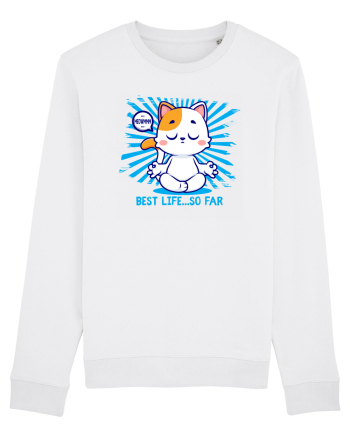 BEST LIFE ...so far (MEOWMMM - YOGA CAT) White