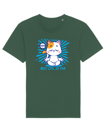 BEST LIFE ...so far (MEOWMMM - YOGA CAT) Bottle Green