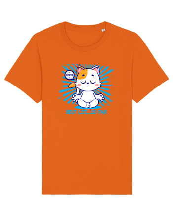 BEST LIFE ...so far (MEOWMMM - YOGA CAT) Bright Orange