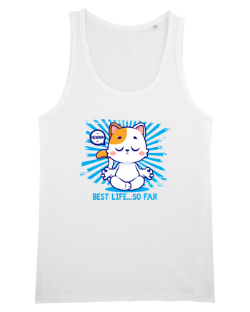 BEST LIFE ...so far (MEOWMMM - YOGA CAT) White