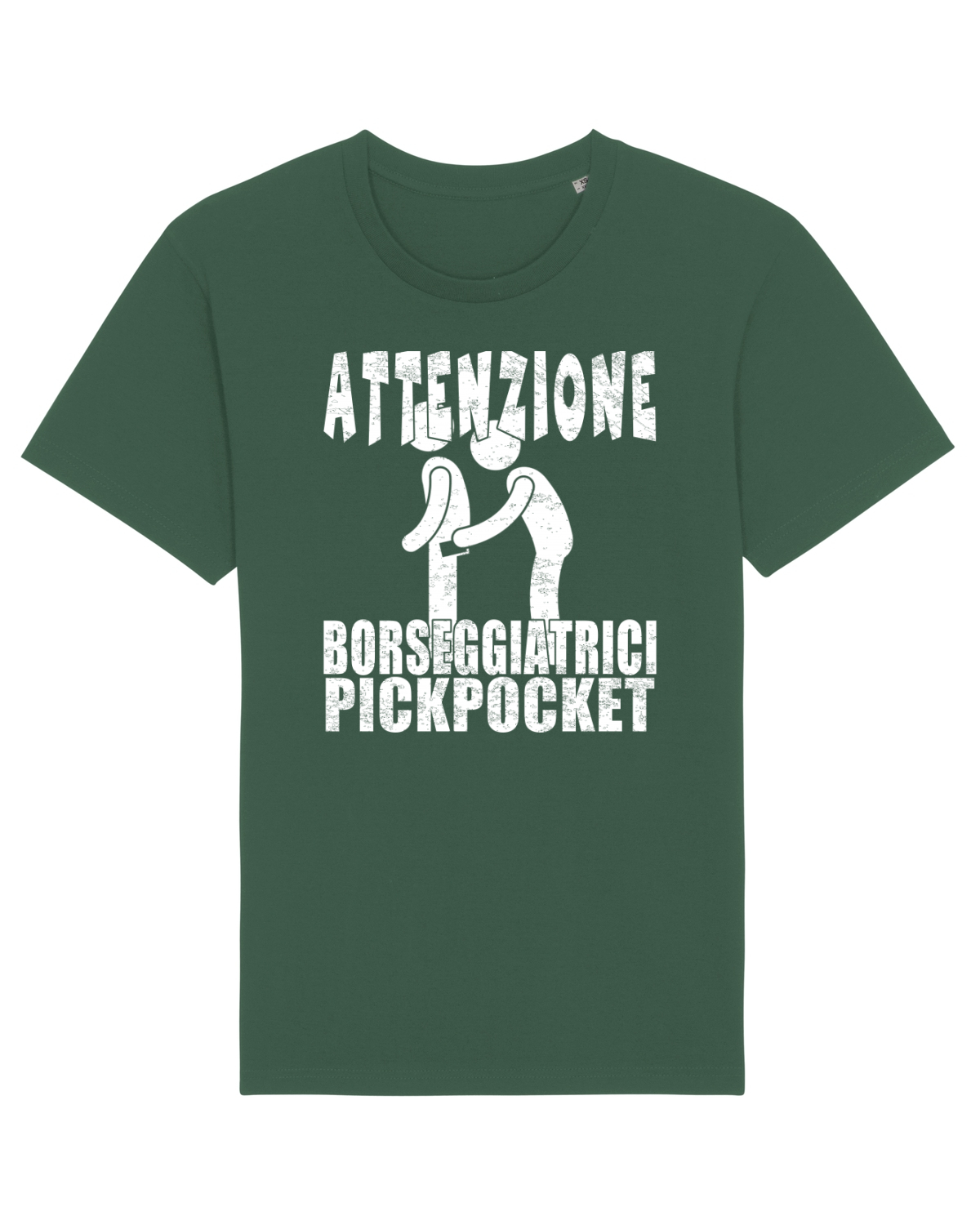 Tricou mânecă scurtă Unisex Rocker Bottle Green