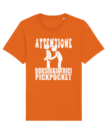 Attenzione Borseggiatrici Pickpocket Bright Orange