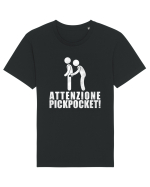 Attenzione Pickpocket! Tricou mânecă scurtă Unisex Rocker