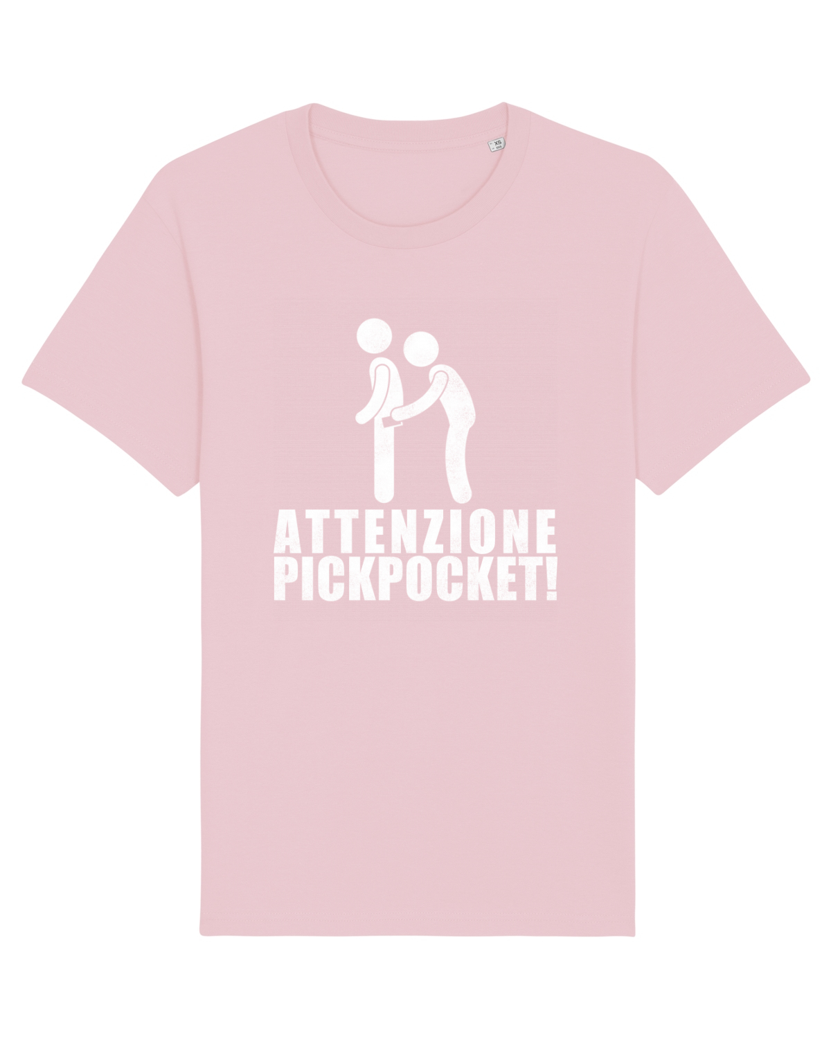 Tricou mânecă scurtă Unisex Rocker Cotton Pink