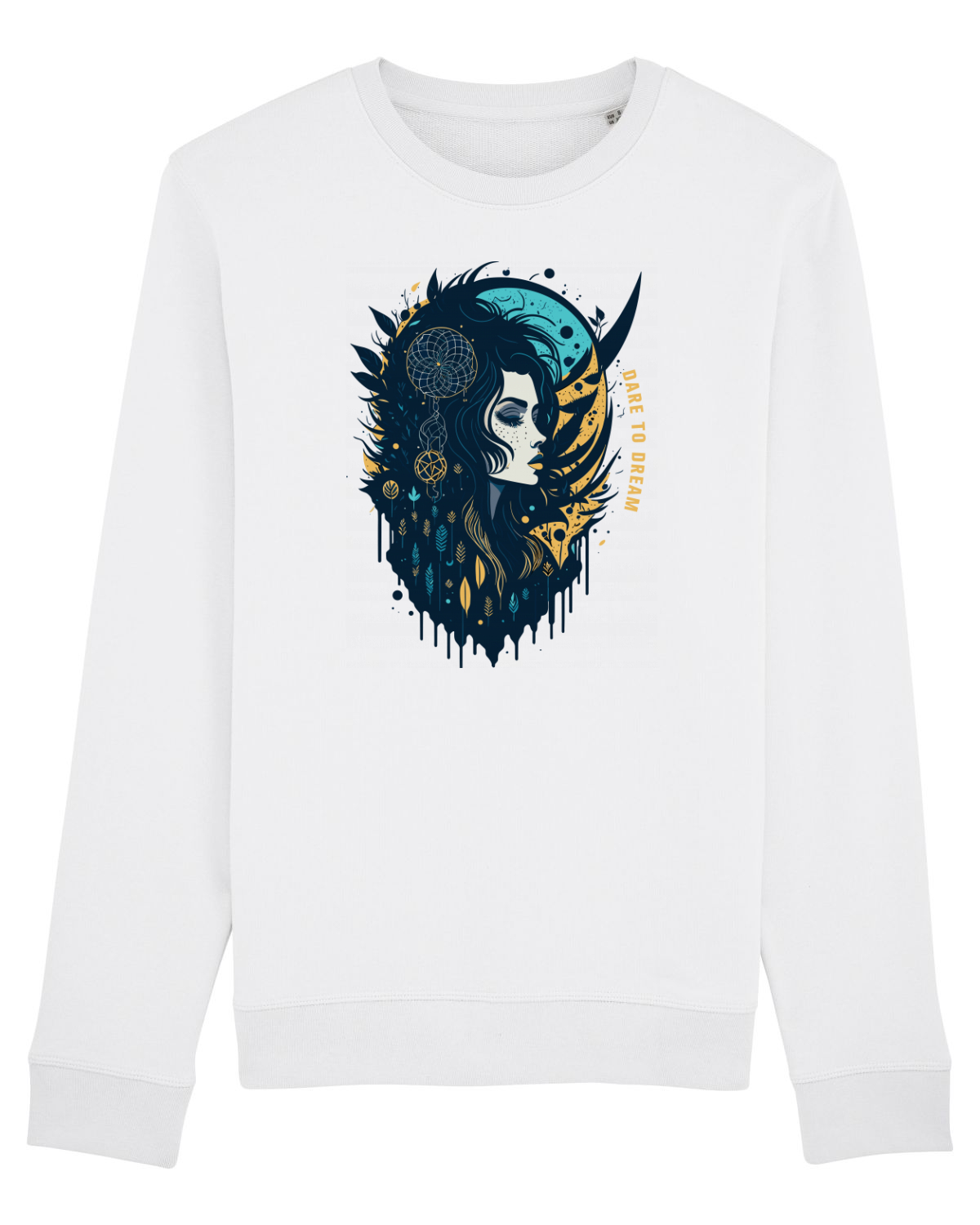 Bluză mânecă lungă Unisex Rise White