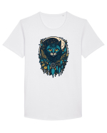 Pisica nocturna Tricou mânecă scurtă guler larg Bărbat Skater
