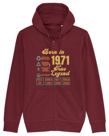 Born In 1971 True Legend Burgundy