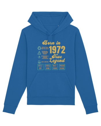 Born In 1972 True Legend Royal Blue