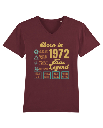Born In 1972 True Legend Burgundy
