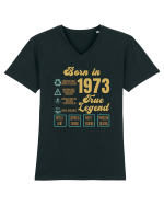 Born In 1973 True Legend Tricou mânecă scurtă guler V Bărbat Presenter
