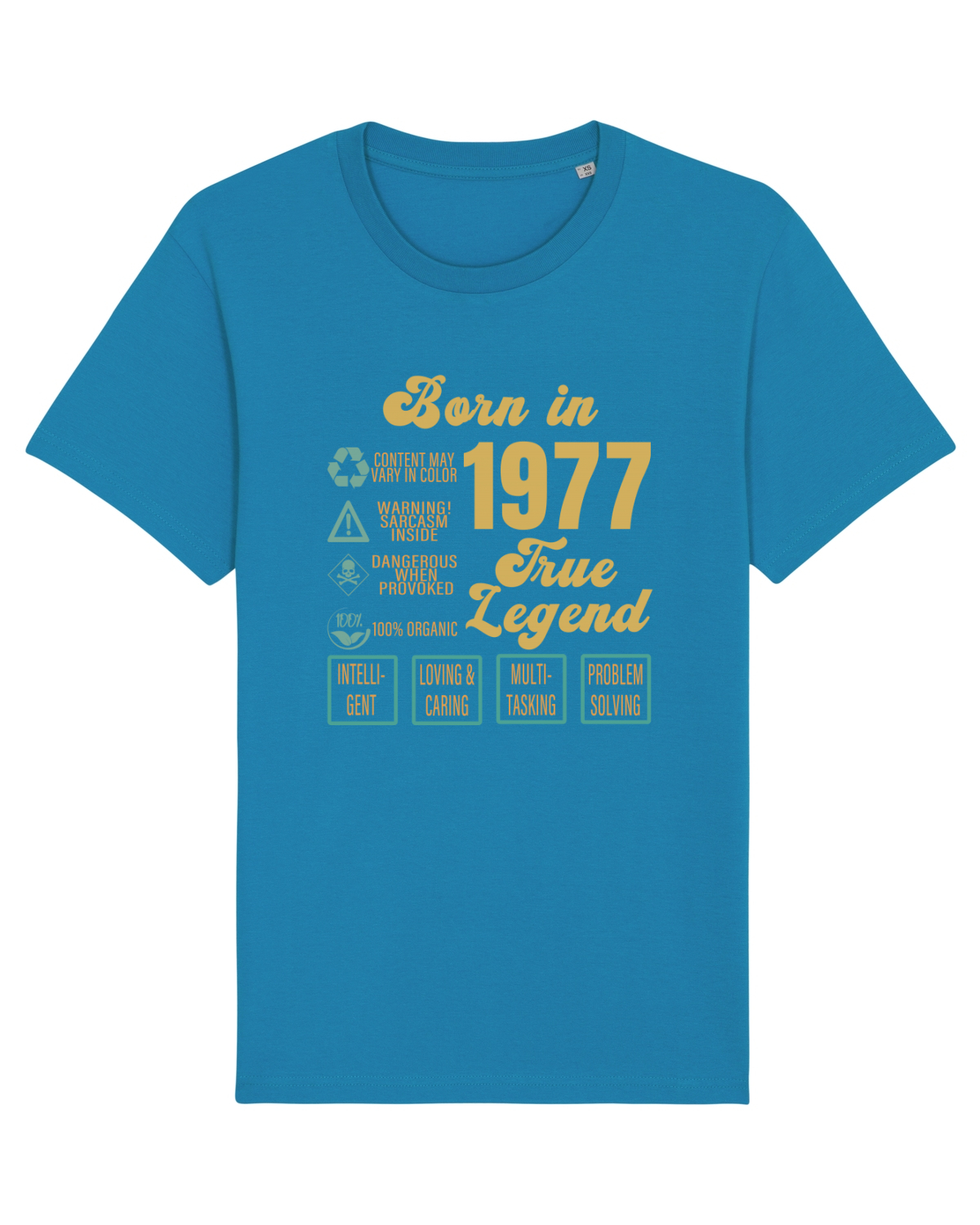 Tricou mânecă scurtă Unisex Rocker Azur