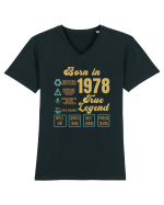 Born In 1978 True Legend Tricou mânecă scurtă guler V Bărbat Presenter